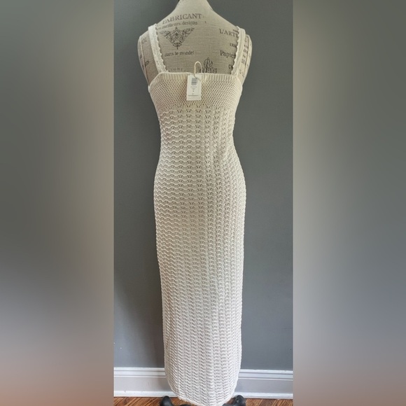 NWT Z SUPPLY ELEENA KNIT CROCHET MAXI DRESS SIZE M. ADJUSTABLE SHOULDER STRAPS - Picture 12 of 13